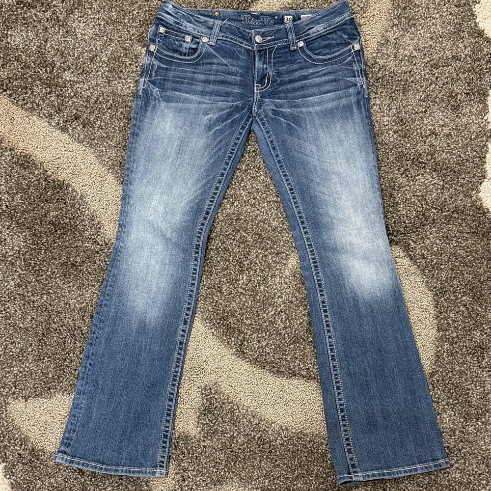 Miss Me Flare Jeans in Classic Blue